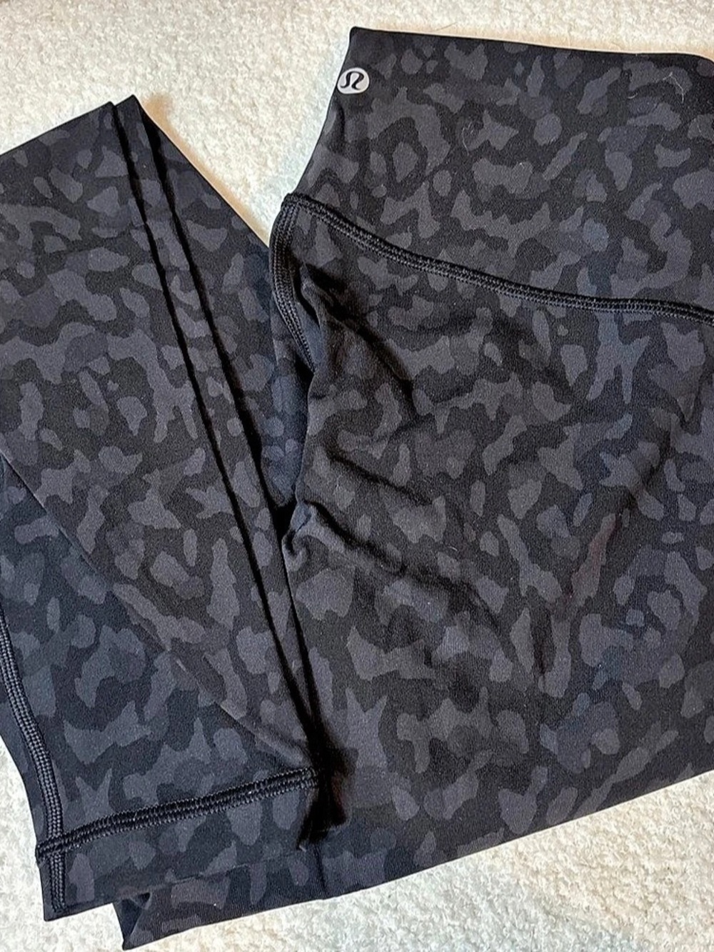 Lululemon Align High-Rise Pant 25" Camo Leggings Black & Gray